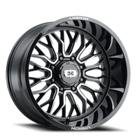 Vision 402 24x12 -51 8x165.1mm 125.2mm Gloss Black Machined Face