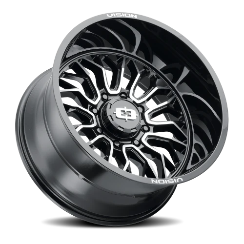Vision 402 24x12 -51 8x165.1mm 125.2mm Gloss Black Machined Face