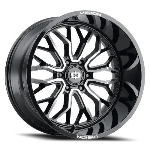 Vision 402 20x12 -51 6x135mm 87.1mm Gloss Black Machined Face