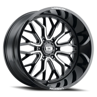 Vision 402 20x12 -51 6x139.7mm 106.2mm Gloss Black Machined Face