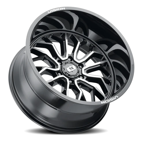 Vision 402 22x10 -19 6x139.7mm 106.2mm Gloss Black Machined Face