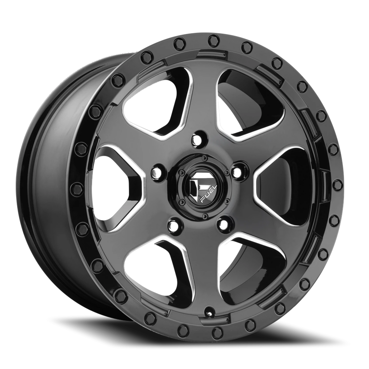 Fuel Ripper 17x9 -12 5x127mm 78.1mm Gloss Black Milled