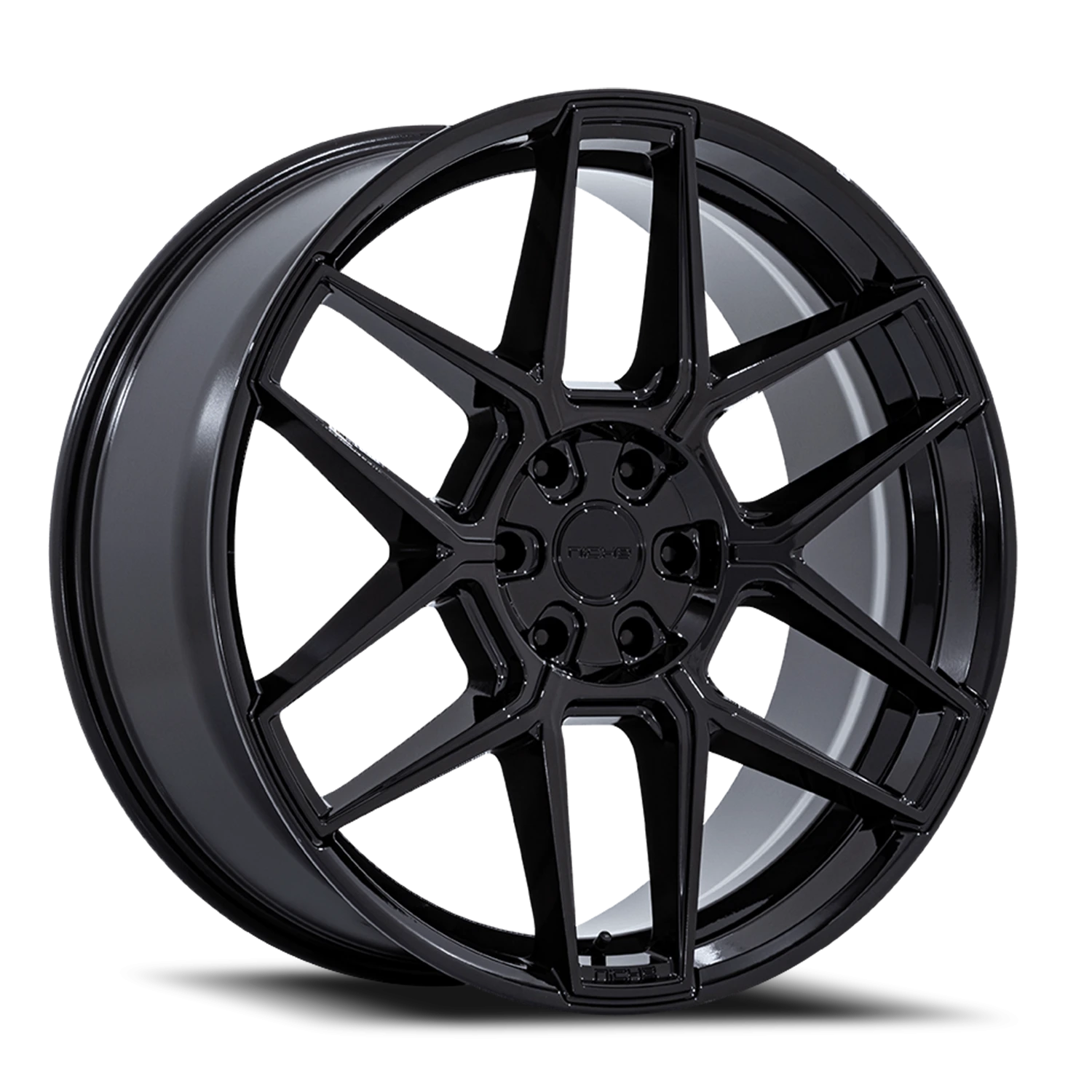 Niche Rise 22x10.5" 5x112mm 66.56mm CB +38mm Gloss Black