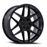 Niche Rise 22x10.5" 5x112mm 66.56mm CB +38mm Gloss Black