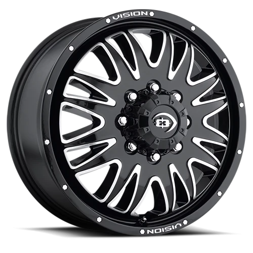 Vision 401 20x8.25 +106 8x165.1mm 121.4mm Gloss Black Machined Face