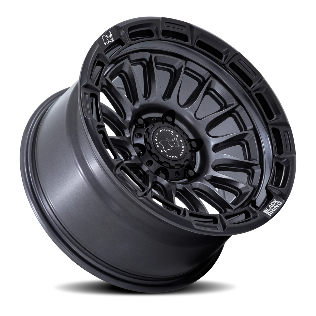 Black Rhino Rival 20x9 +1 5x127mm 71.5mm Matte Gunmetal Matte Black Lip