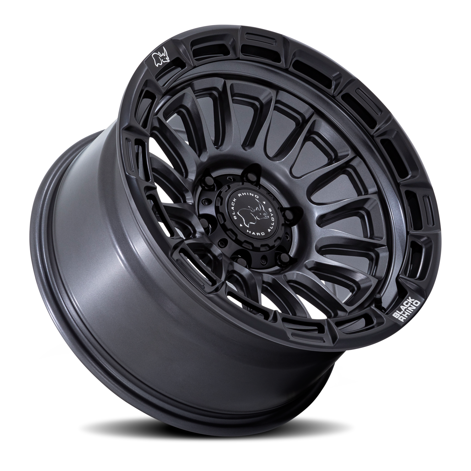 Black Rhino Rival 17x9" 6x139.7mm 106.1mm CB -12mm Matte Gunmetal Matte Black Lip