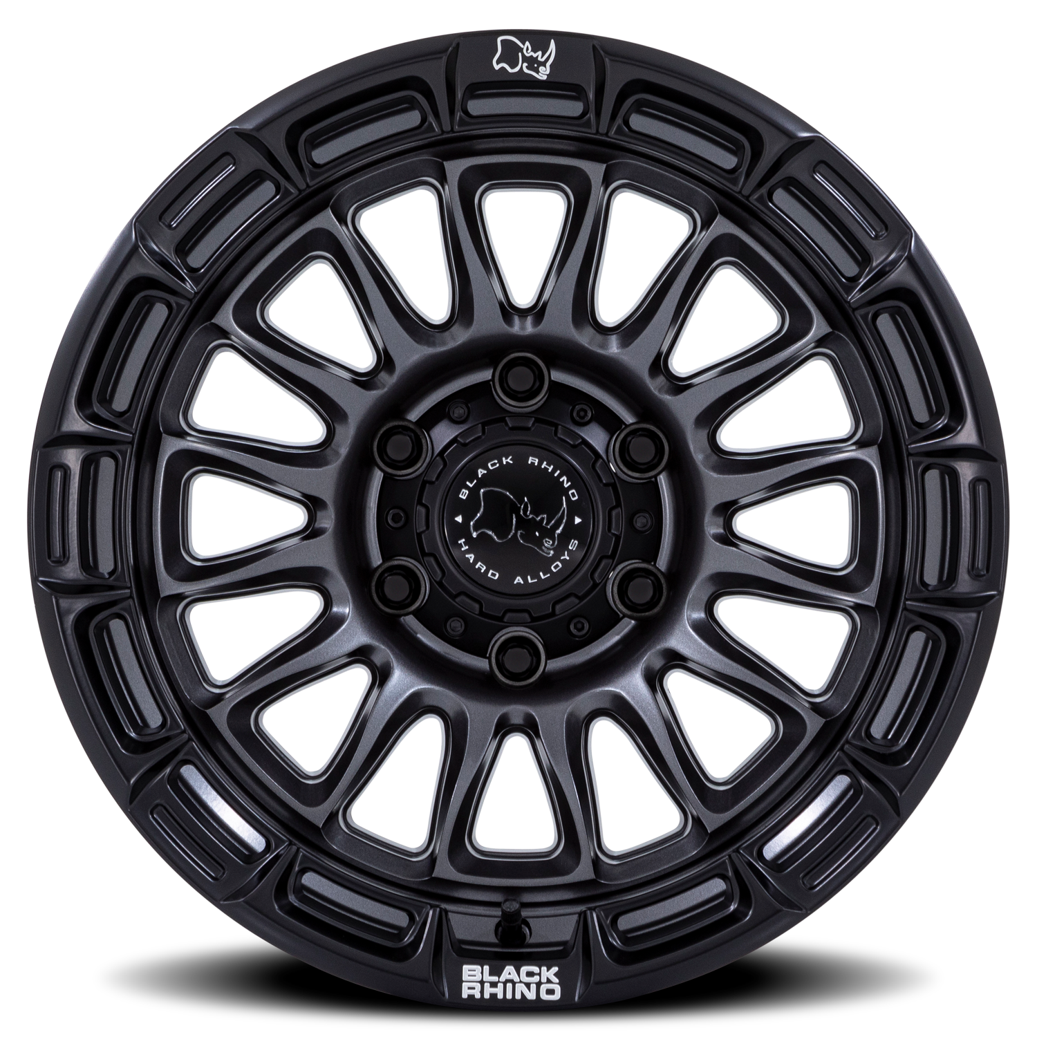 Black Rhino Rival 17x8.5" 6x139.7mm 106.1mm CB +10mm Matte Gunmetal Matte Black Lip