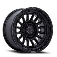 Black Rhino Rival 17x9" 6x139.7mm 106.1mm CB +1mm Matte Black Gloss Black Lip
