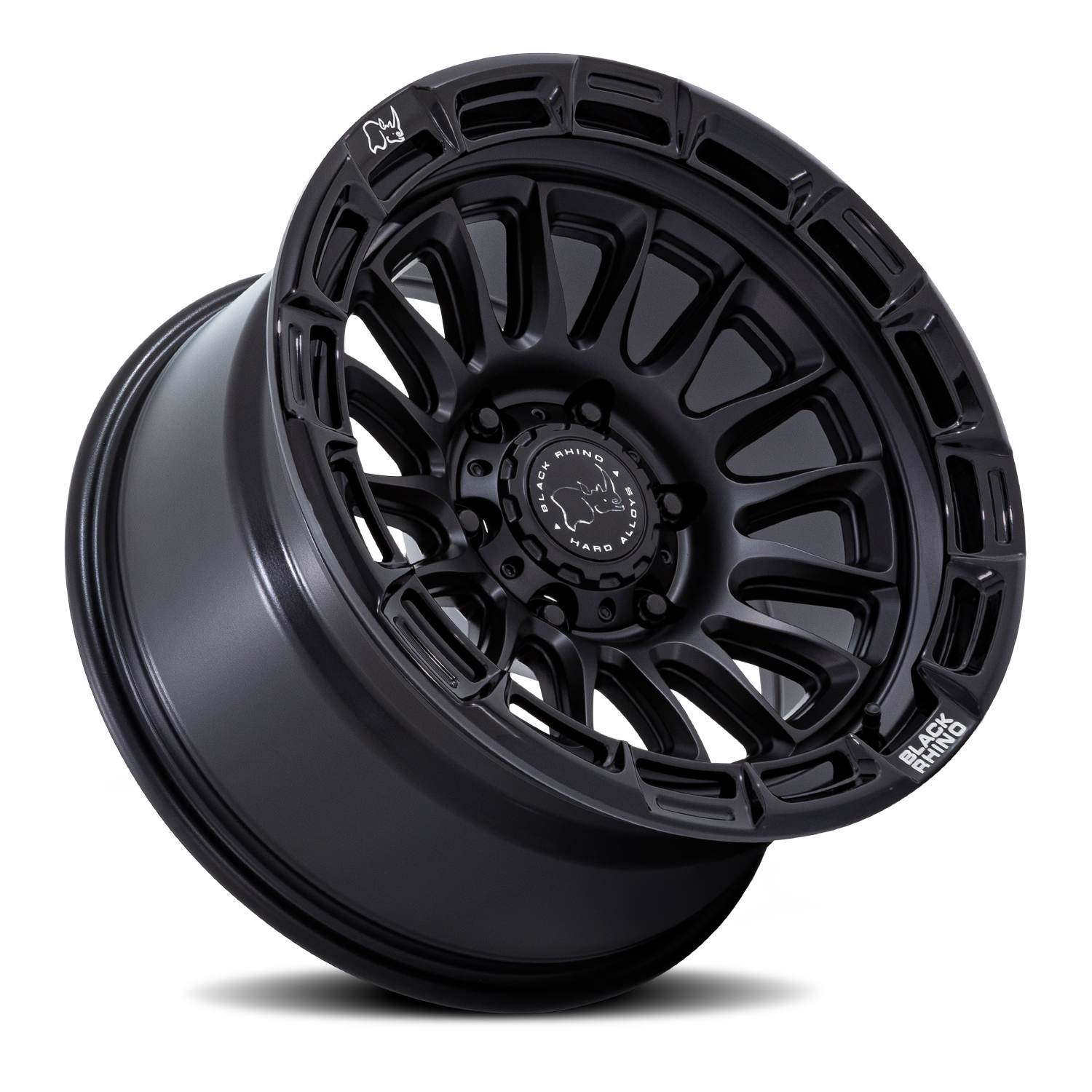 Black Rhino Rival 17x9" 6x139.7mm 106.1mm CB -12mm Matte Black Gloss Black Lip