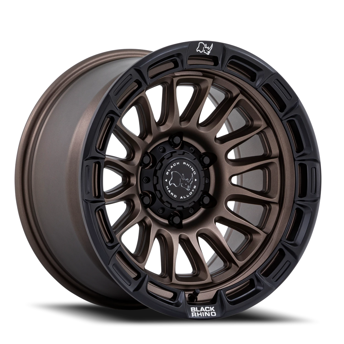 Black Rhino Rival 20x9 +1 6x139.7mm 106.1mm Burnt Bronze Matte Black Lip