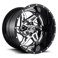 Fuel Rocker 22x10 -13 8x170mm 125.1mm Chrome Gloss Black Lip