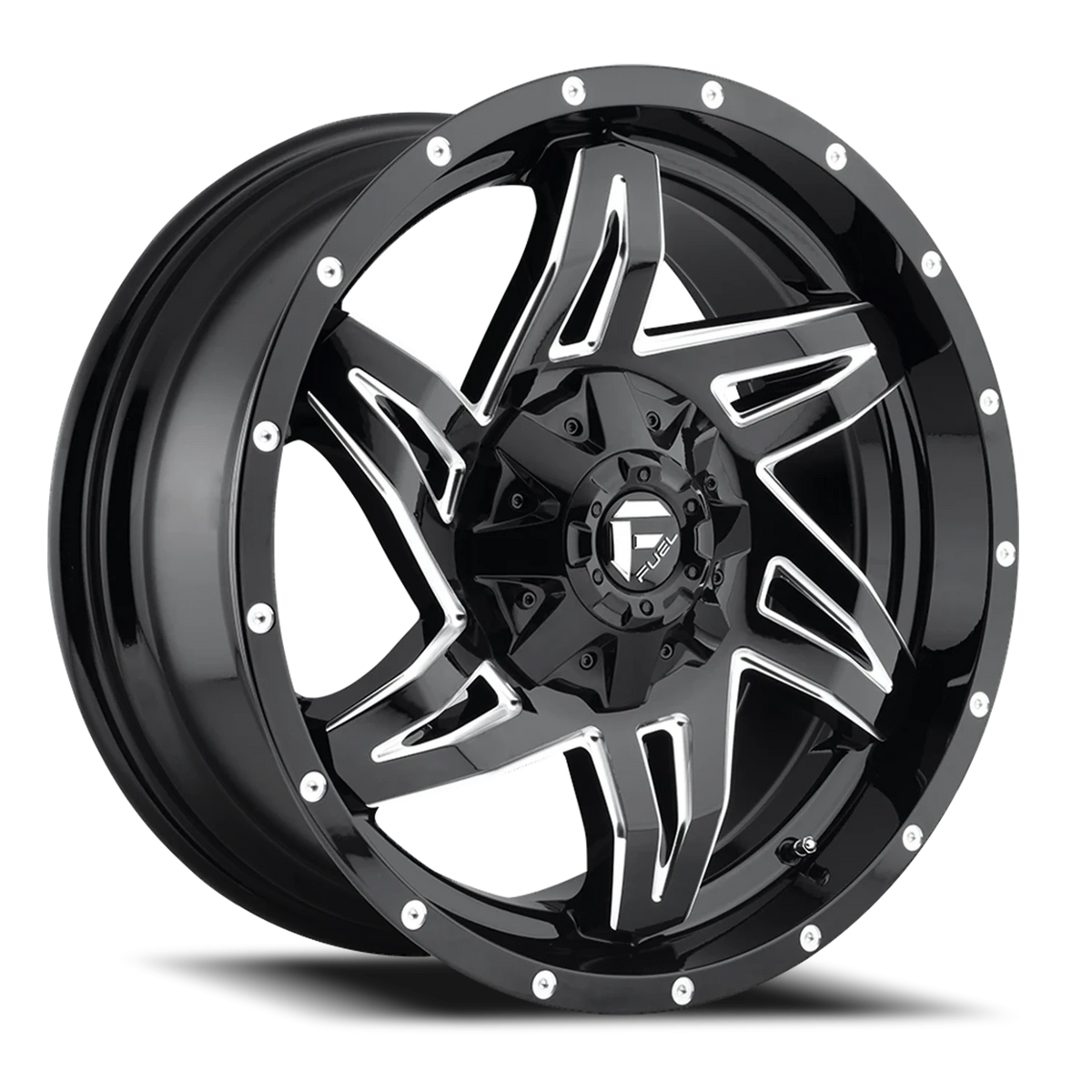 Fuel Rocker 20x9 +1 5x114.3mm 78.1mm Gloss Black Milled