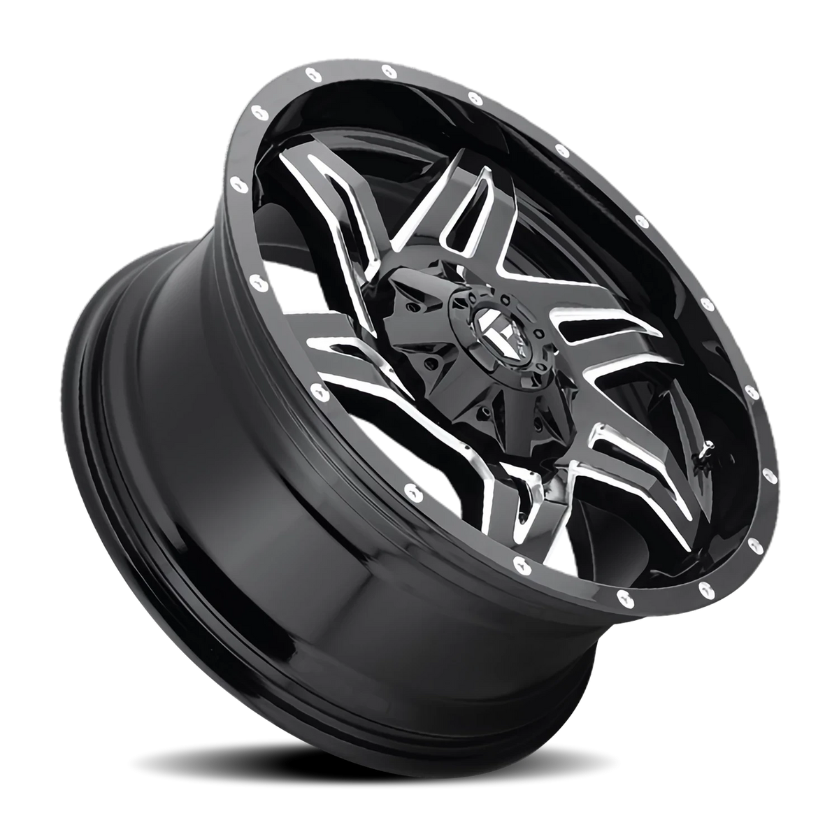 Fuel Rocker 20x9 +1 5x114.3mm 78.1mm Gloss Black Milled