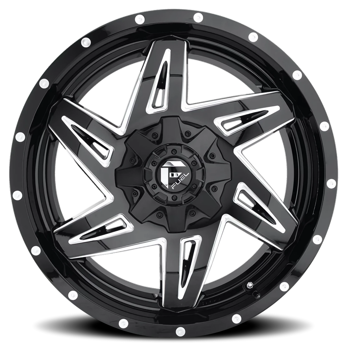 Fuel Rocker 20x9 +1 5x114.3mm 78.1mm Gloss Black Milled