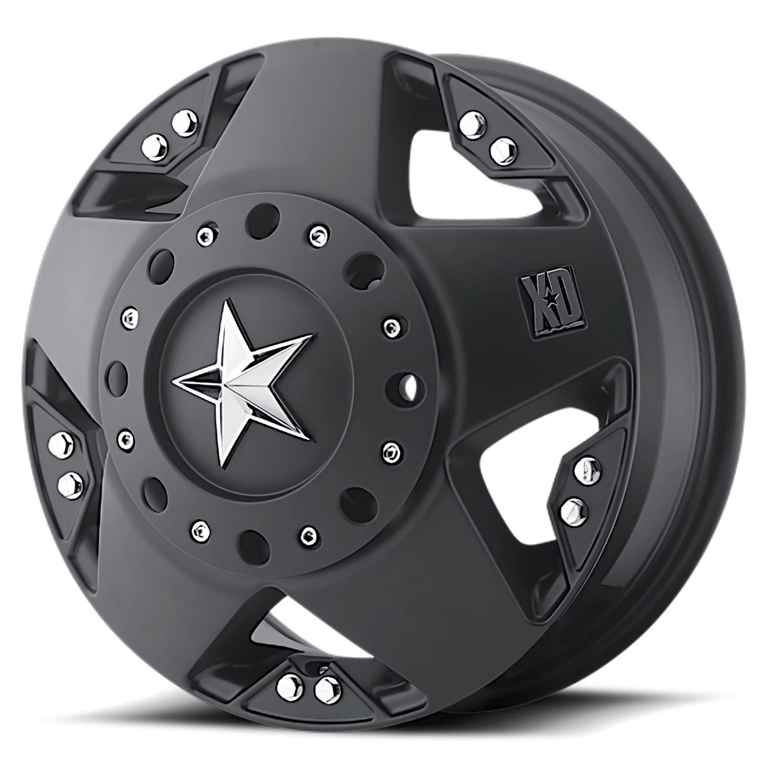 XD Series Rockstar Dually 17x6" 8x165.1mm 125.5mm CB +134mm Matte Black