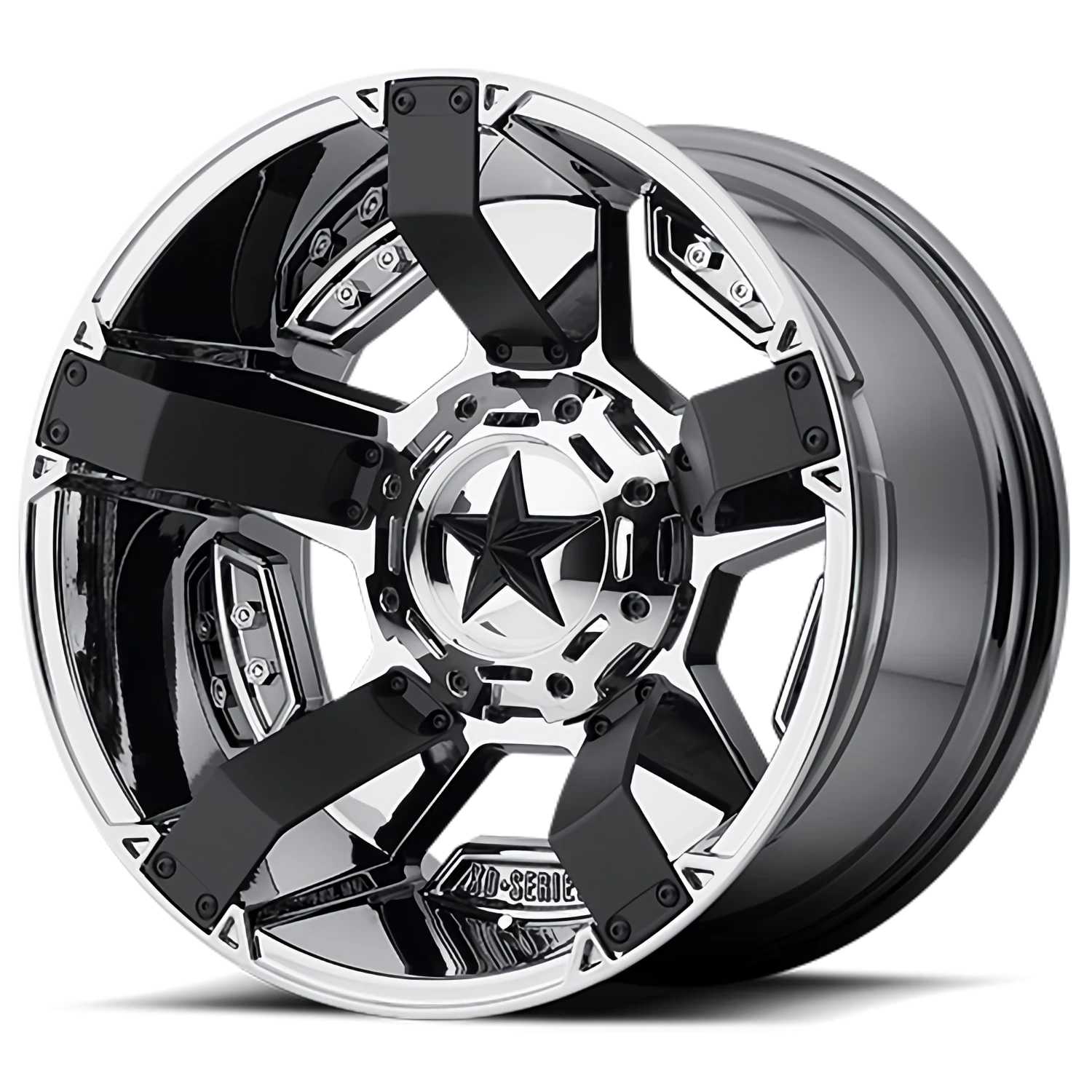 XD Series Rockstar II 20x12" 7x150mm 87.1mm CB -44mm PVD Matte Black Accents
