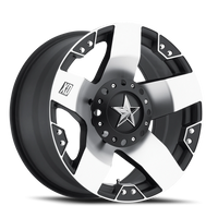 XD Series Rockstar 17x8 +10 6x114.3mm Machined Silver Black Windows
