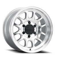 Raceline Rogue 18x9" 8x165.1mm 130.81mm CB +18mm Machined Silver Black Cap