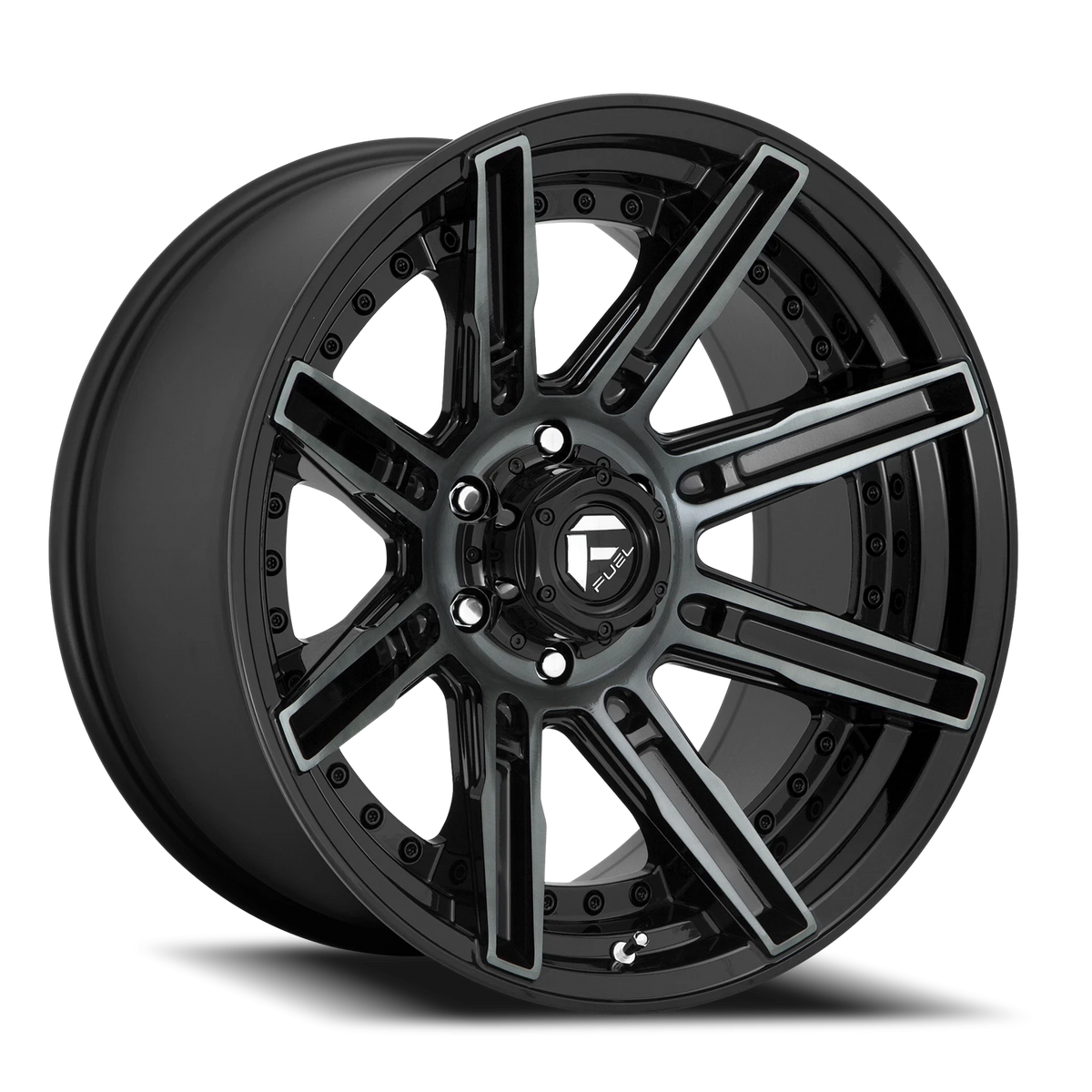Fuel Rogue 20x9 +1 5x150mm 110.2mm Machined Double Dark Tint