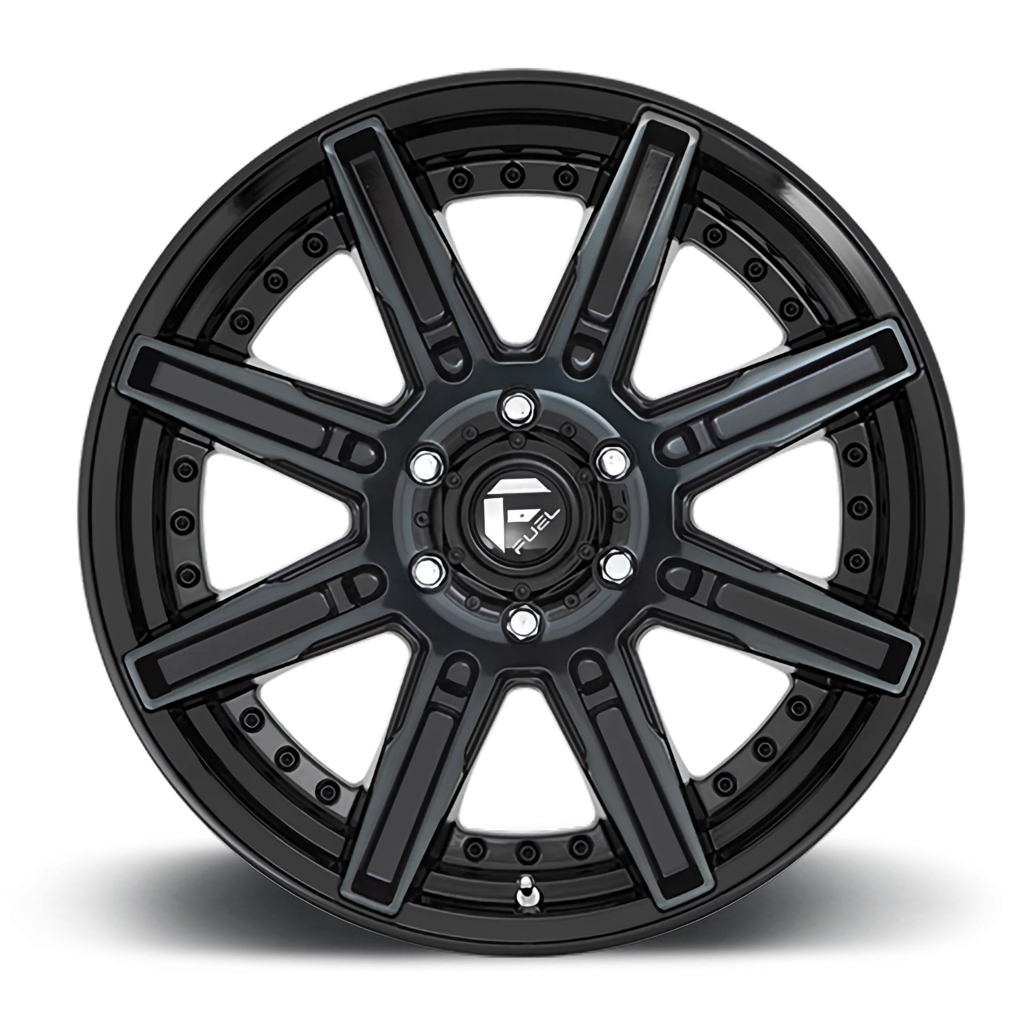 Fuel Rogue 20x9" 5x127mm 71.5mm CB +1mm Machined Double Dark Tint