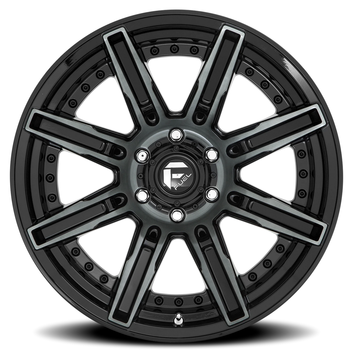 Fuel Rogue 20x10 -18 5x127mm 71.5mm Machined Double Dark Tint