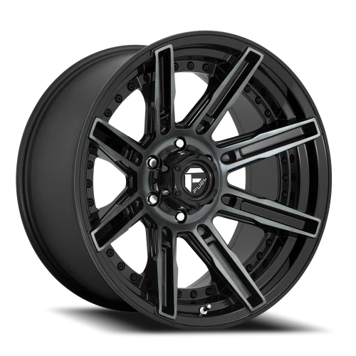 Fuel Rogue 20x9 +1 6x135mm 87.1mm Machined Double Dark Tint