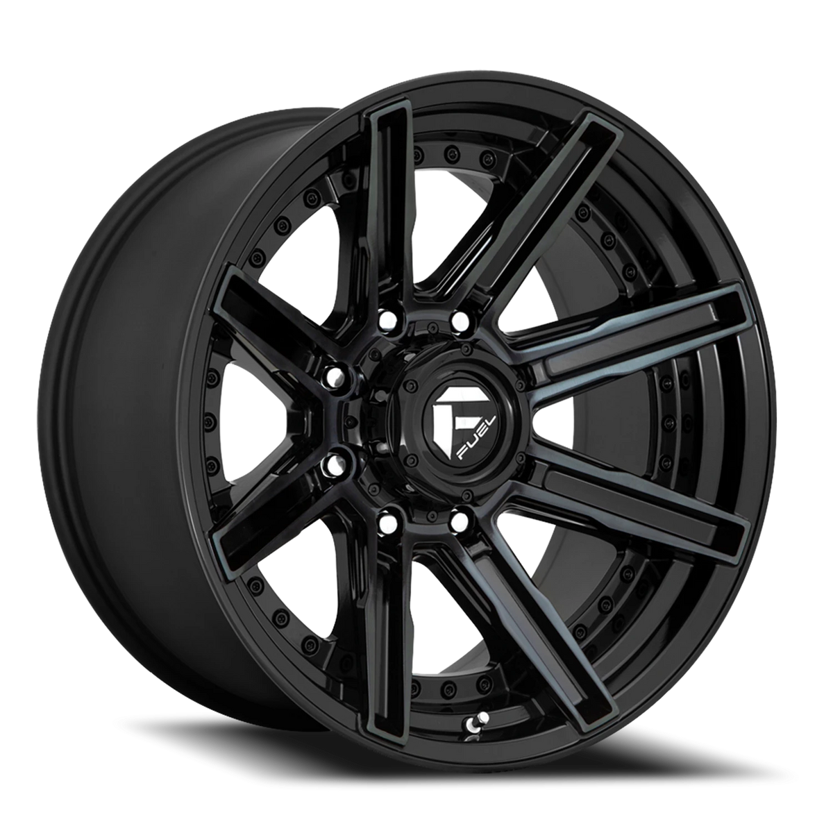 Fuel Rogue 20x10 -18 8x165.1mm 125.1mm Machined Double Dark Tint