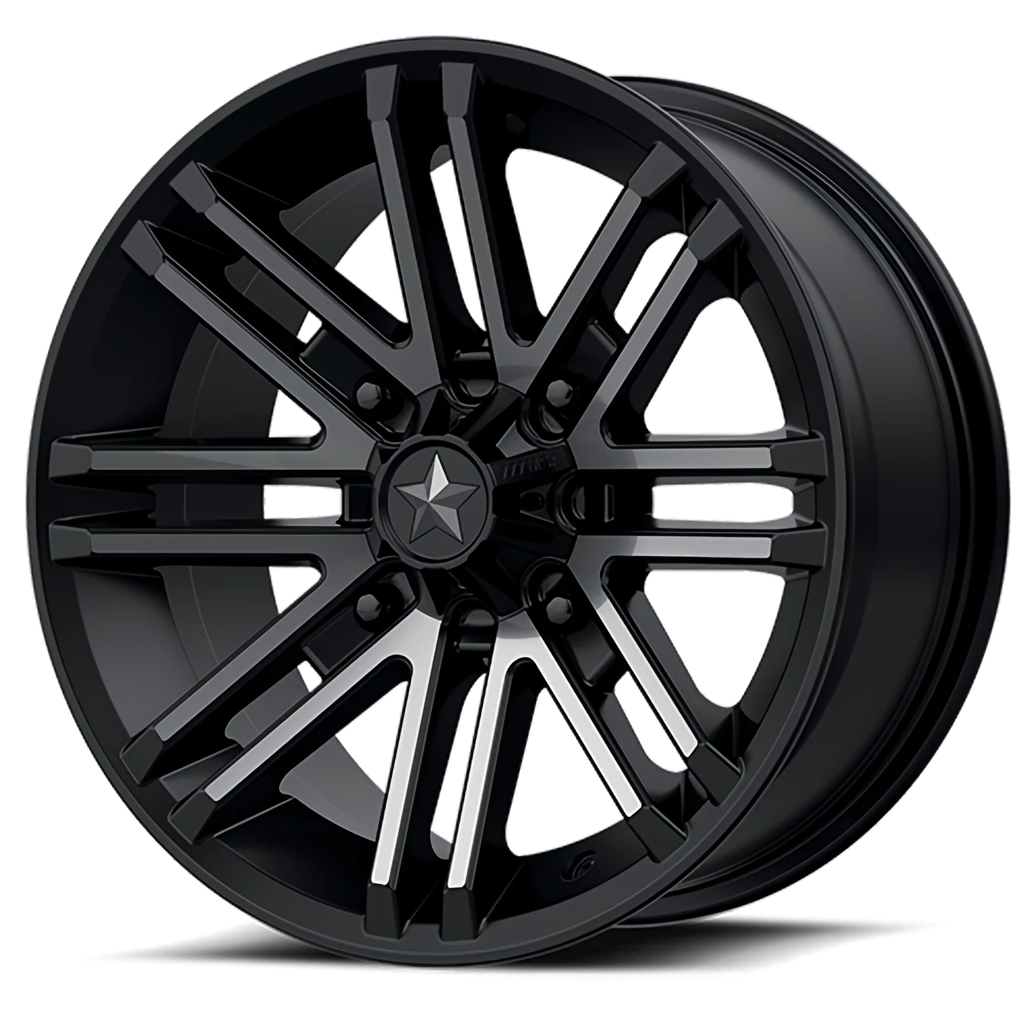 MSA Rogue 14x7" 4x110mm 86mm CB +10mm Satin Black Titanium Tint