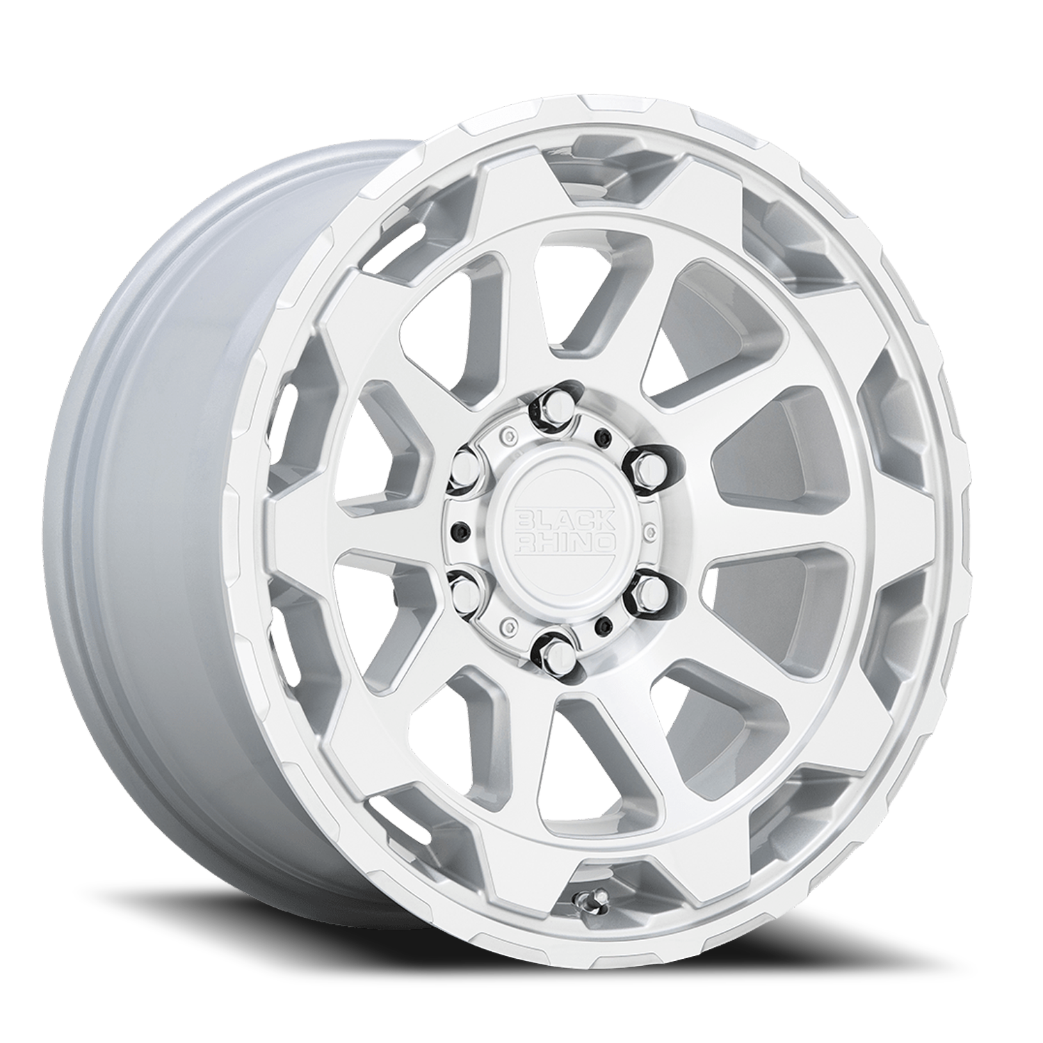 Black Rhino Rotor 20x9" 5x150mm 110.1mm CB +12mm Gloss Silver Mirror Cut Face