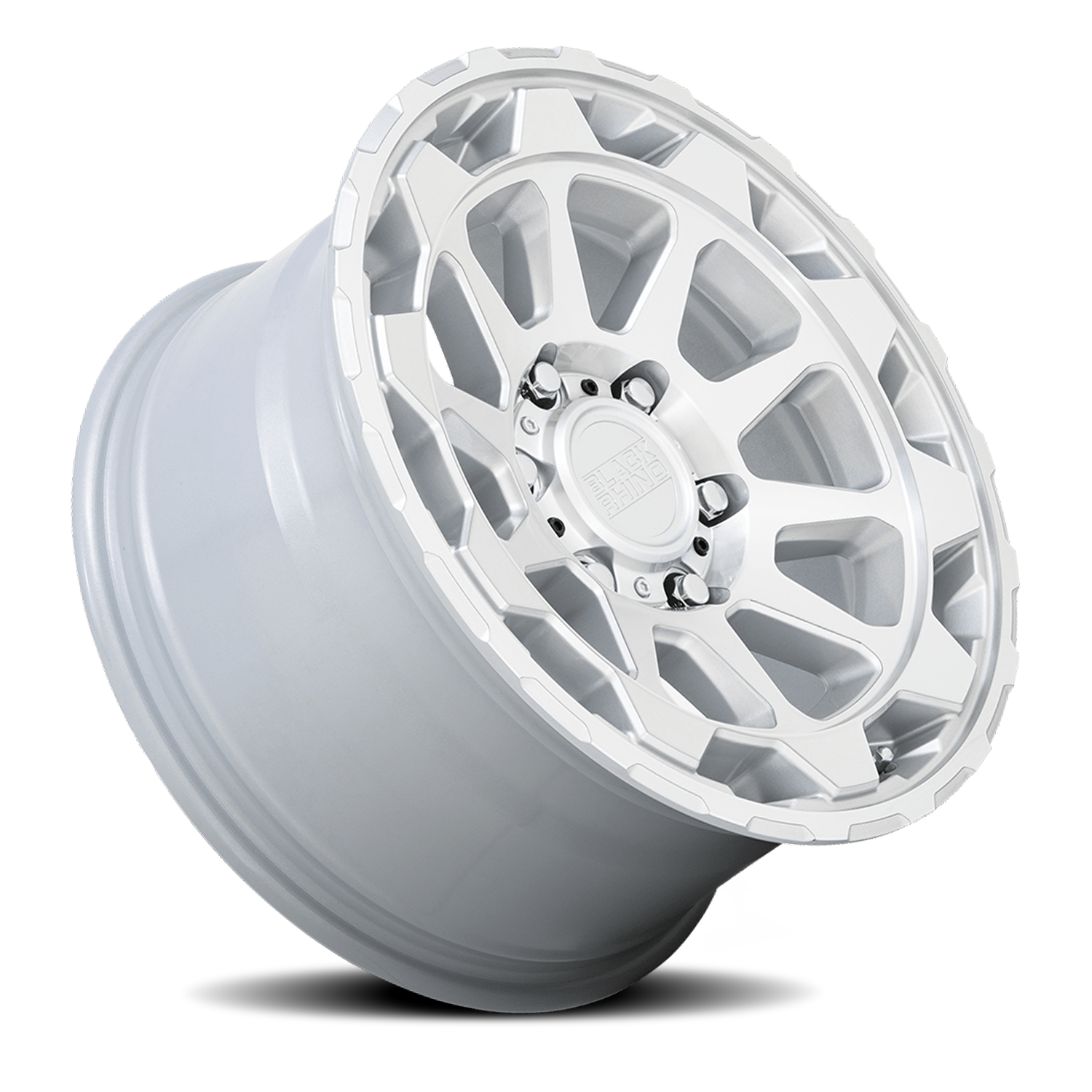 Black Rhino Rotor 20x9" 5x150mm 110.1mm CB +12mm Gloss Silver Mirror Cut Face