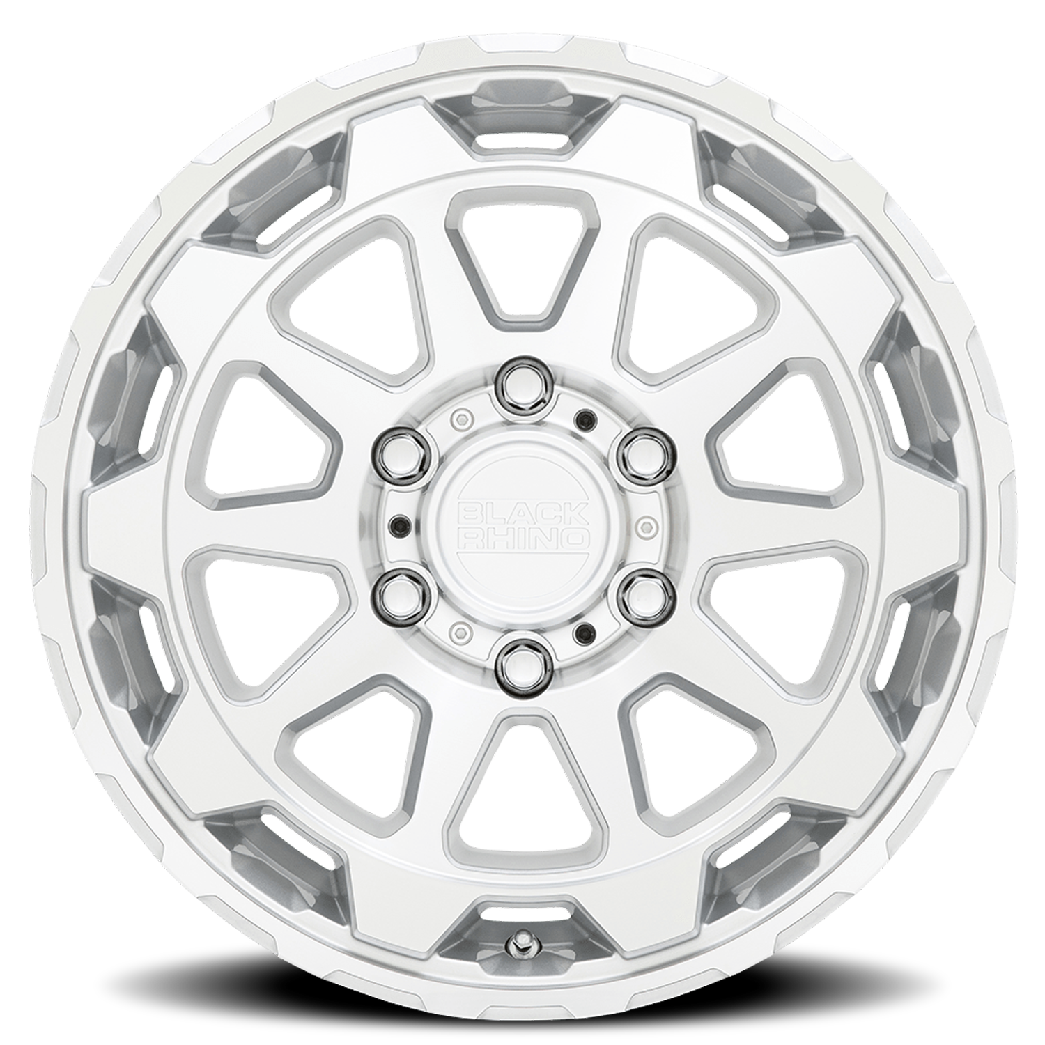 Black Rhino Rotor 20x9" 5x150mm 110.1mm CB +12mm Gloss Silver Mirror Cut Face