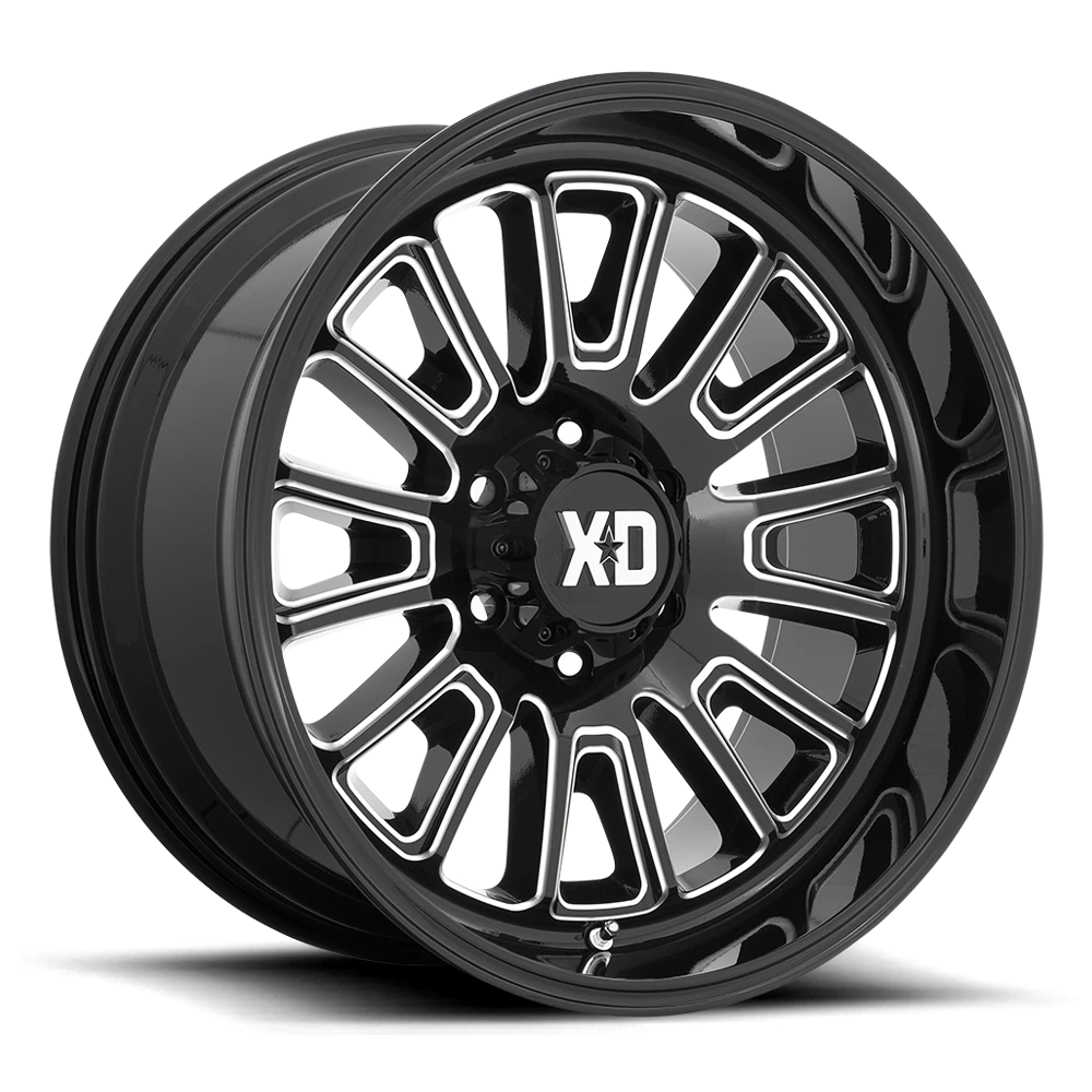 XD Series Rover 20x9" 6x135mm 87.1mm CB 0mm Gloss Black Milled