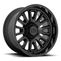XD Series Rover 20x9" 5x150mm 110.1mm CB +18mm Satin Black Gloss Black Lip