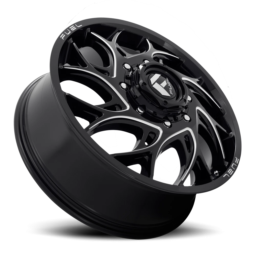 Fuel Runner Dually 22x8.25" 8x210mm 154.3mm CB +105mm Gloss Black Milled