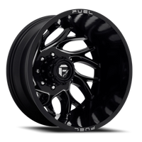 Fuel Runner Dually 22x8.25 -176 8x200mm 142.2mm Gloss Black Milled
