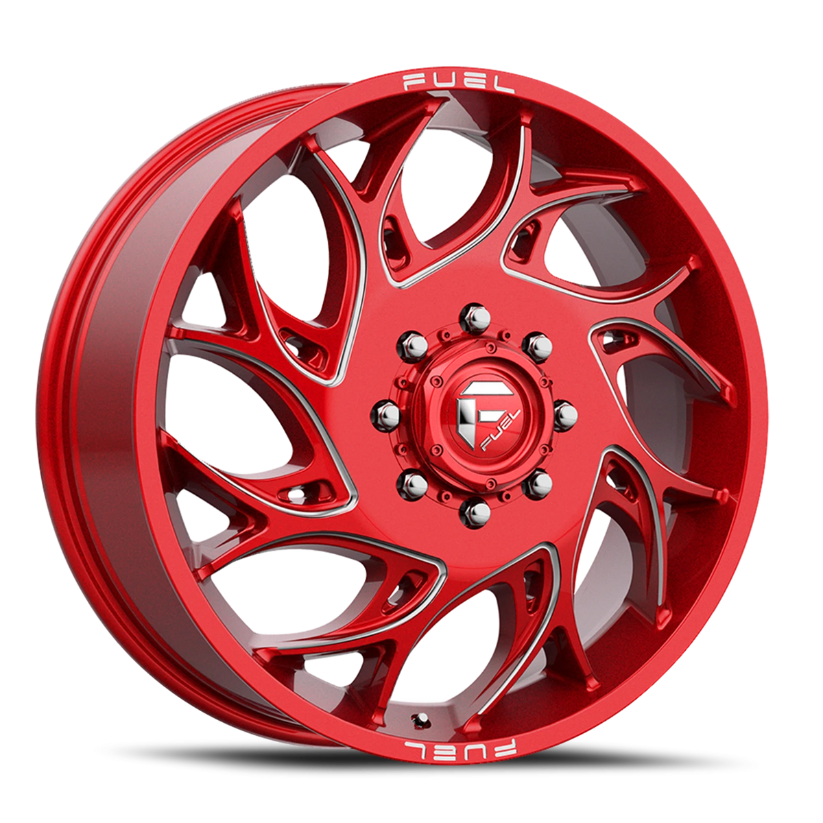 Fuel Runner Dually 22x8.25 +105 8x200mm 142.2mm Candy Red Milled