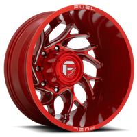 Fuel Runner Dually 20x8.25" 8x165.1mm 121.6mm CB -240mm Candy Red Milled