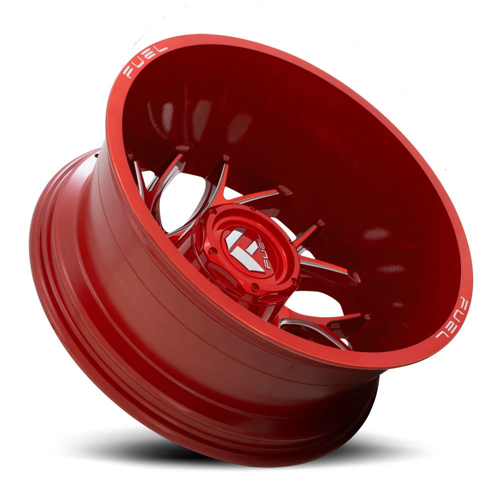 Fuel Runner Dually 20x8.25" 8x165.1mm 121.6mm CB -240mm Candy Red Milled
