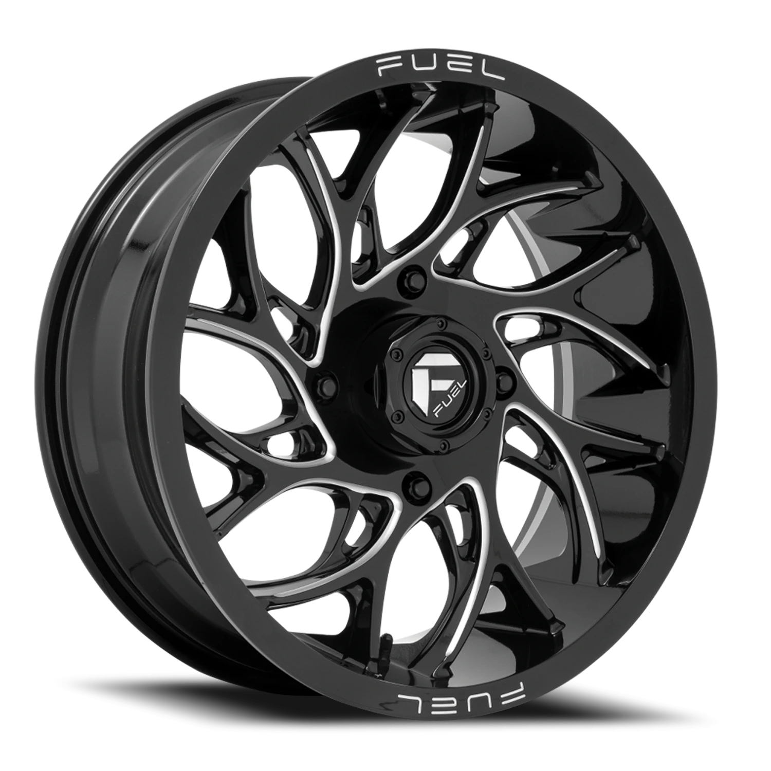 Fuel Runner UTV 22x7" 4x137mm 110.2mm CB 0mm Gloss Black Milled