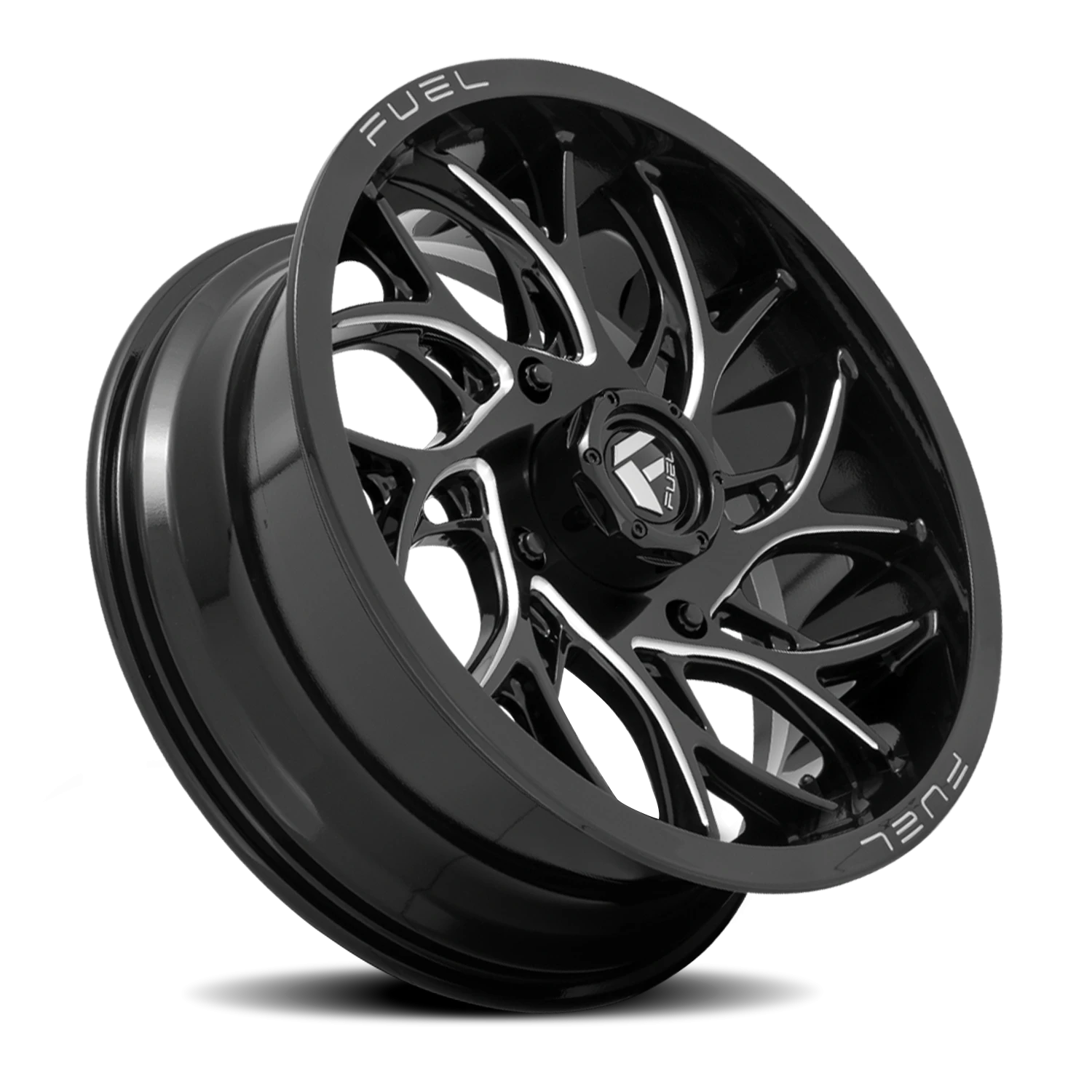 Fuel Runner UTV 22x7" 4x137mm 110.2mm CB 0mm Gloss Black Milled