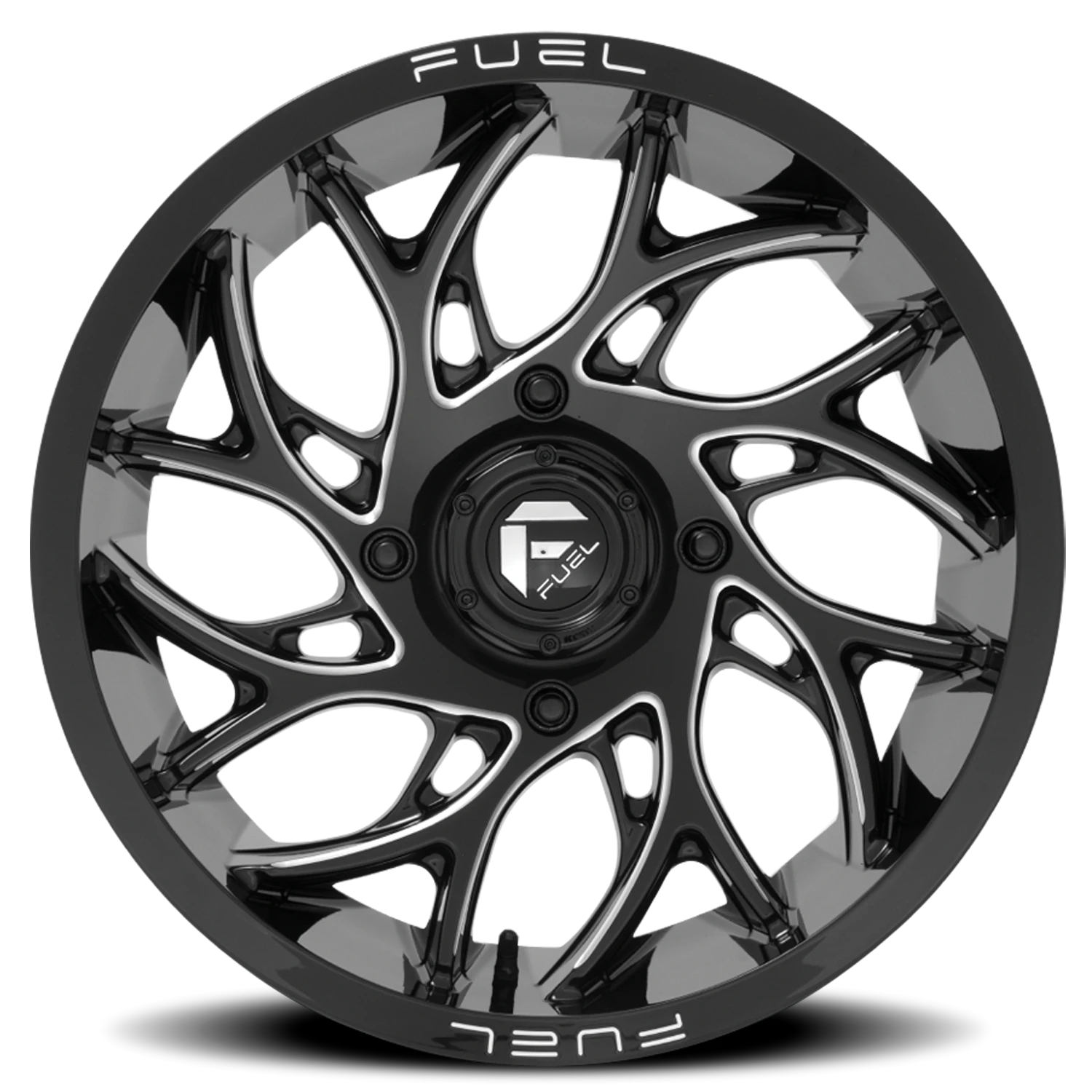 Fuel Runner UTV 22x7" 4x137mm 110.2mm CB 0mm Gloss Black Milled