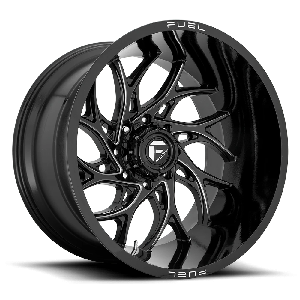 Fuel Runner 22x10" 8x180mm 124.3mm CB -18mm Gloss Black Milled