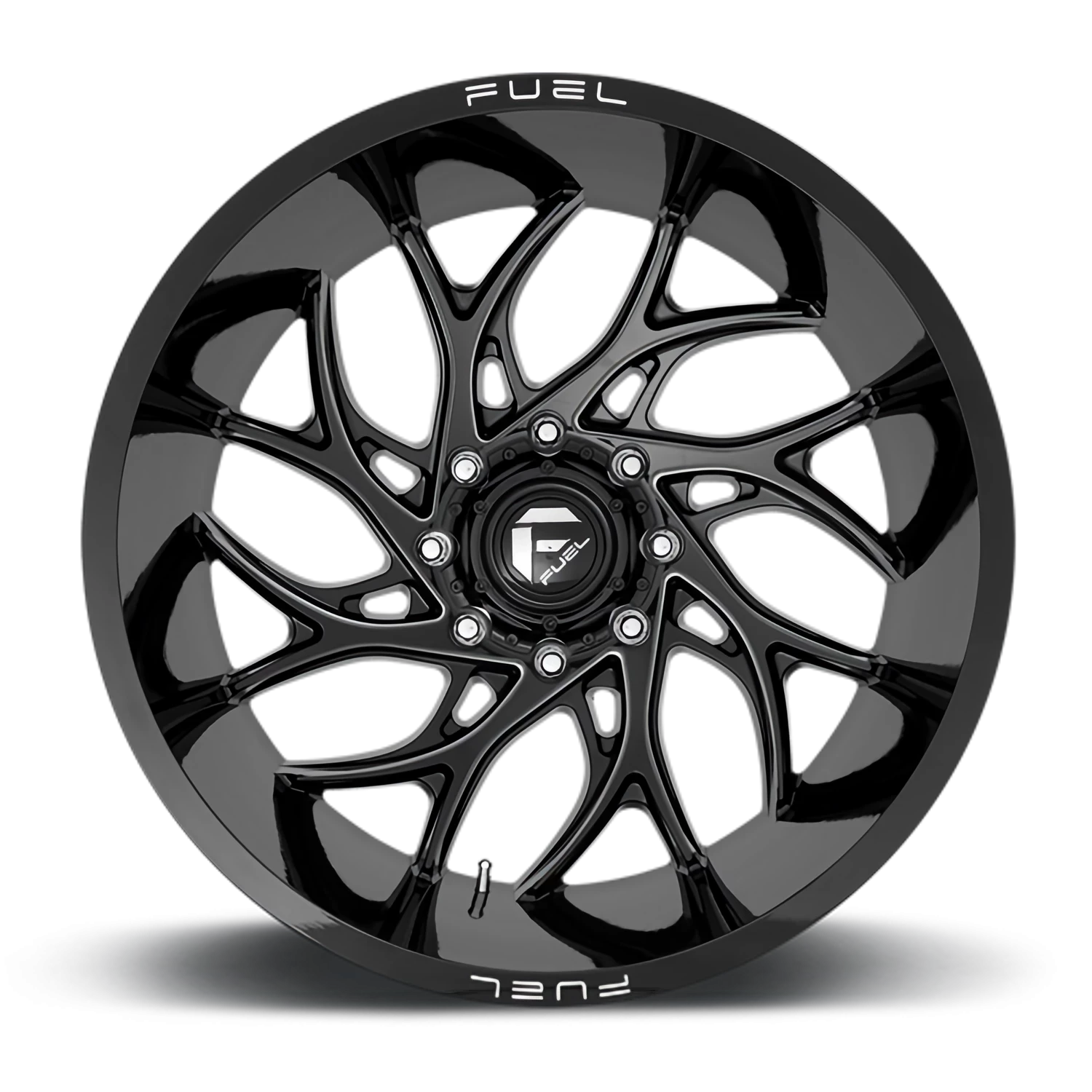 Fuel Runner 20x10" 8x180mm 124.3mm CB -18mm Gloss Black Milled