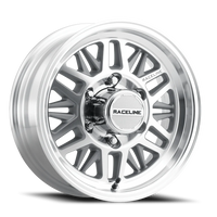 Raceline Ryno TR 17x8.5" 6x139.7mm 106.1mm CB 0mm Machined Silver