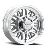 Raceline Ryno Trailer 15x6" 6x139.7mm 0mm Machined Silver