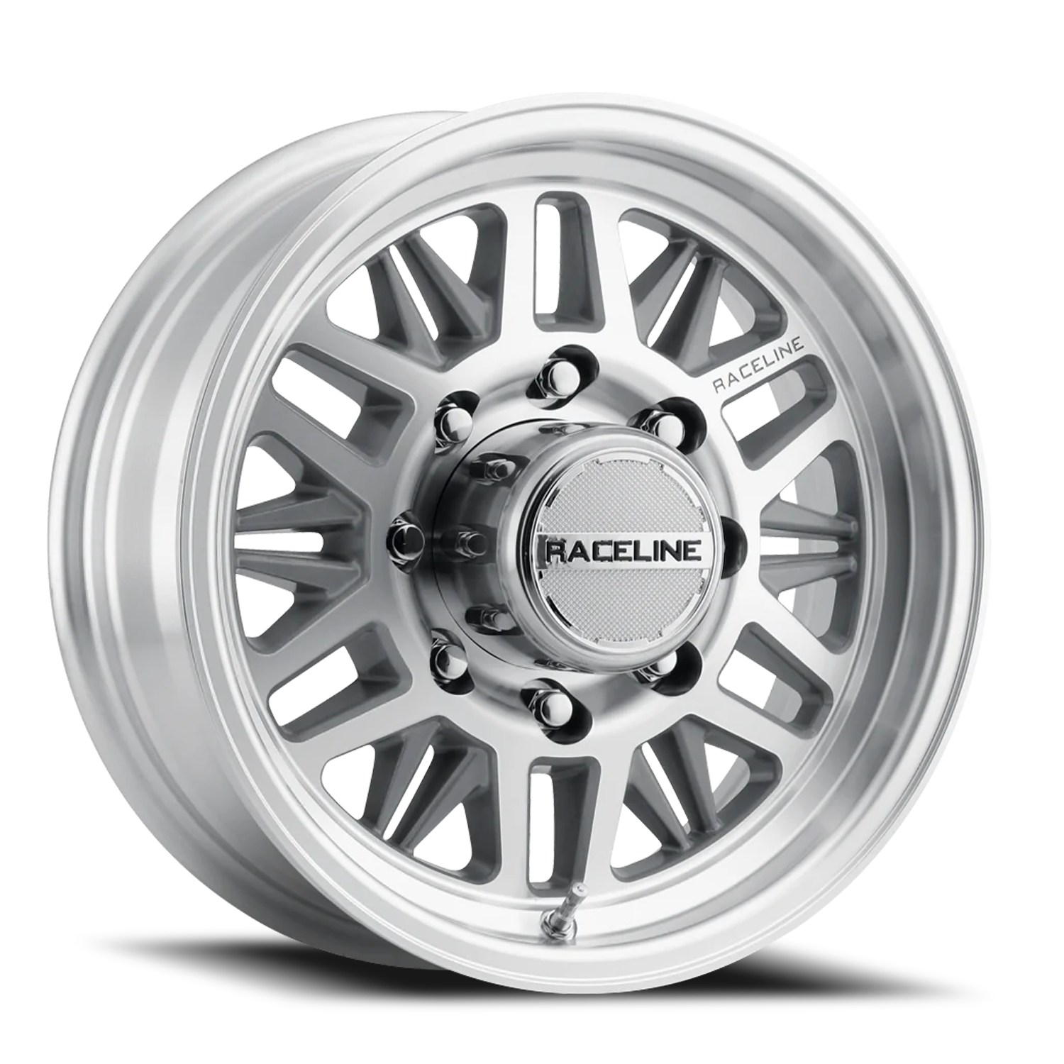 Raceline Ryno Trailer 16x6" 8x165.1mm 0mm Machined Silver
