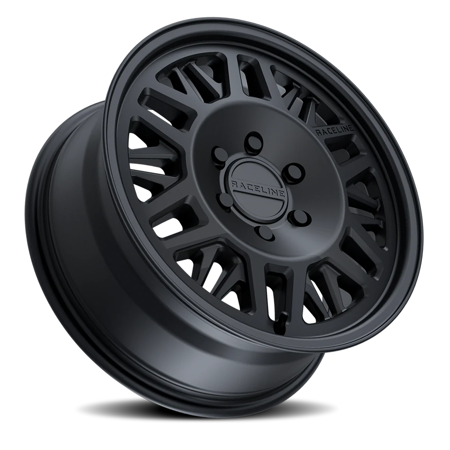 Raceline Ryno Van 17x7.5" 5x160mm 65.1mm CB +50mm Satin Black