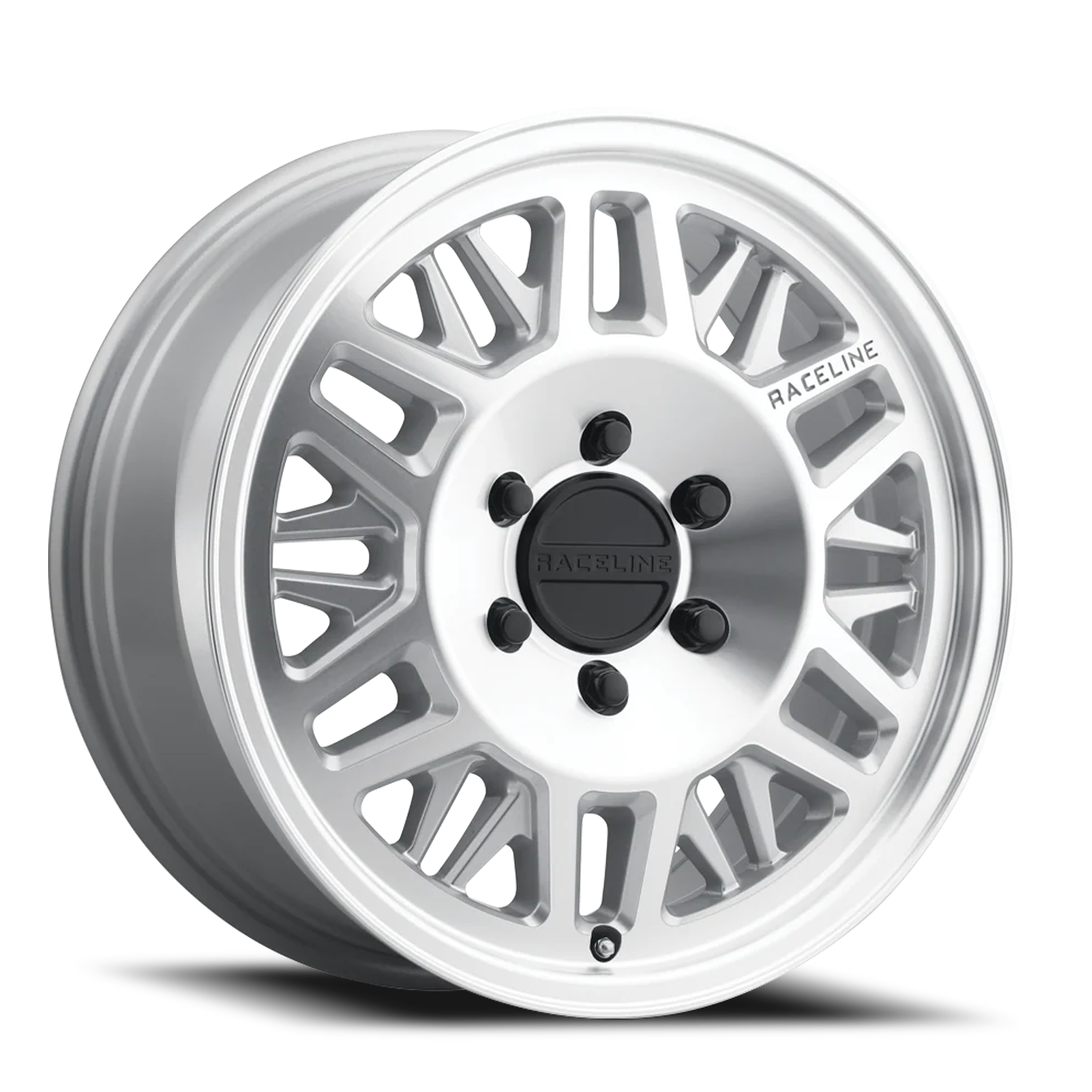 Raceline Ryno Van 17x7.5" 6x130mm 84.1mm CB +50mm Machined Silver
