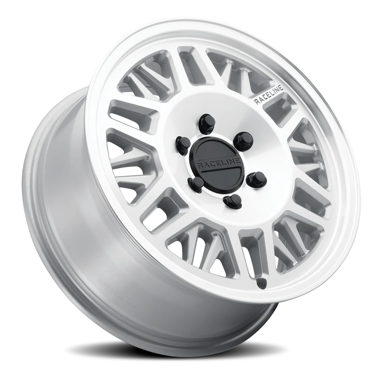 Raceline Ryno Van 17x7.5" 6x130mm 84.1mm CB +50mm Machined Silver
